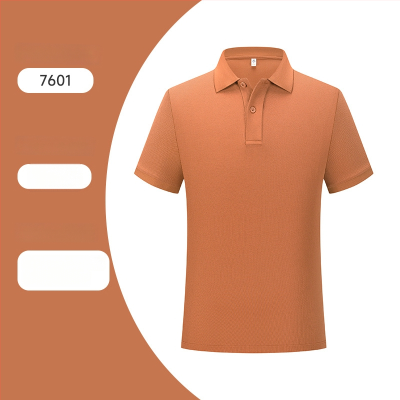Muški ljetni polo s kratkim rukavima, pamuk dvostruke niti, prilagođeni logo, britski ovratnik, ležerni stil.