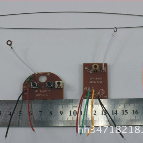 Kétcsatornás távirányító modul, 27 MHz, játék kiegészítők és alkatrészek technikai modellekhez