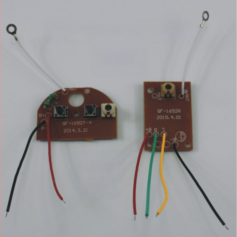 Kétcsatornás távirányító modul, 27 MHz, játék kiegészítők és alkatrészek technikai modellekhez