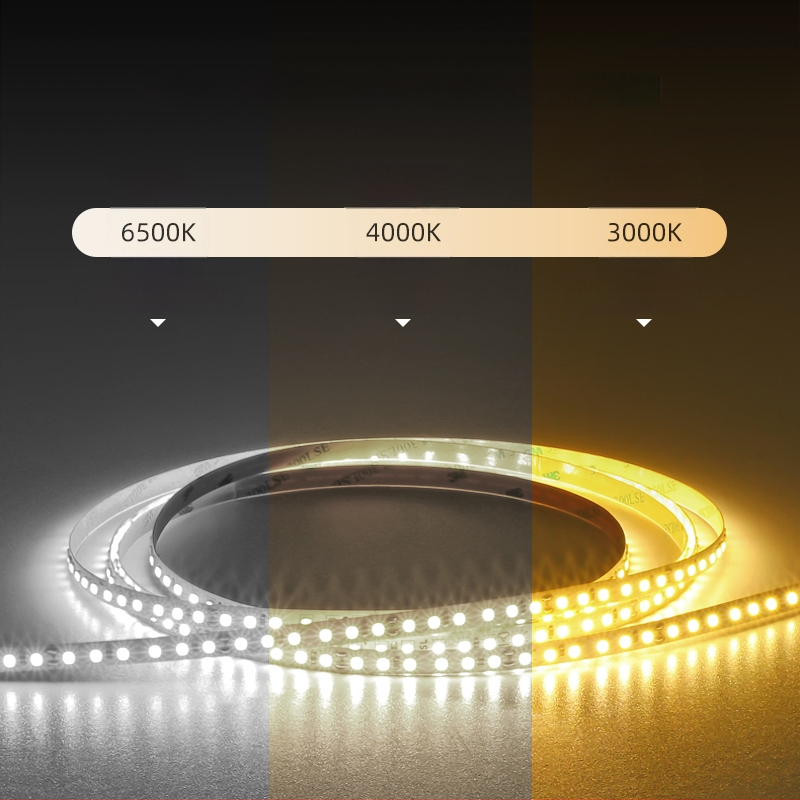 Fleksibilna LED traka 2835, 12V, visoka svjetlosna učinkovitost 204 lm/W, samoljepljiva dekorativna linearna LED traka