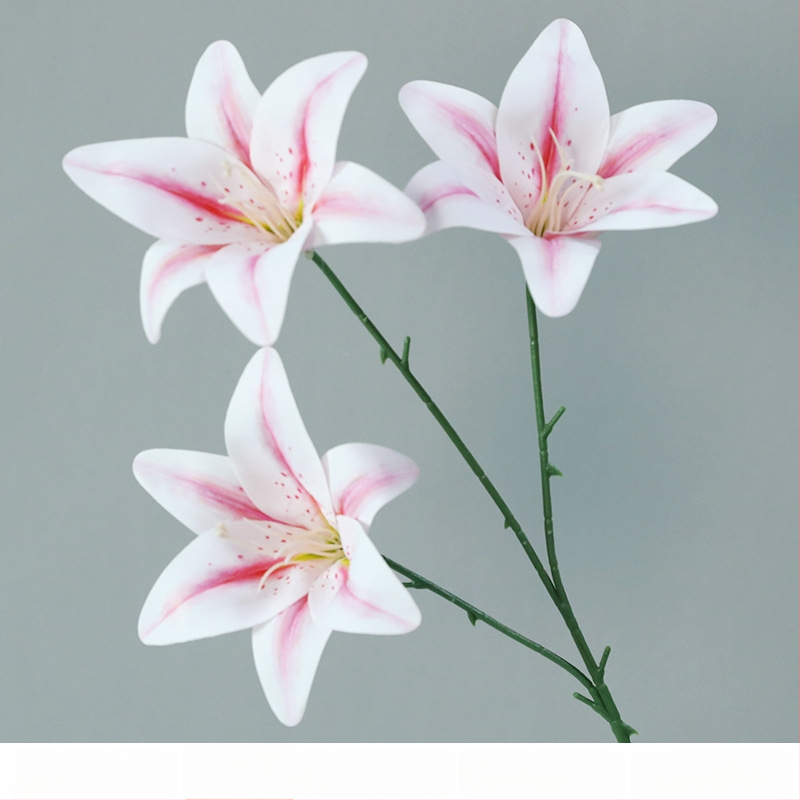 3D umelá ľalia, PU materiál, dekorácia do domácnosti, svadobný stôl, rekvizita na fotografovanie, výška 30–100 cm