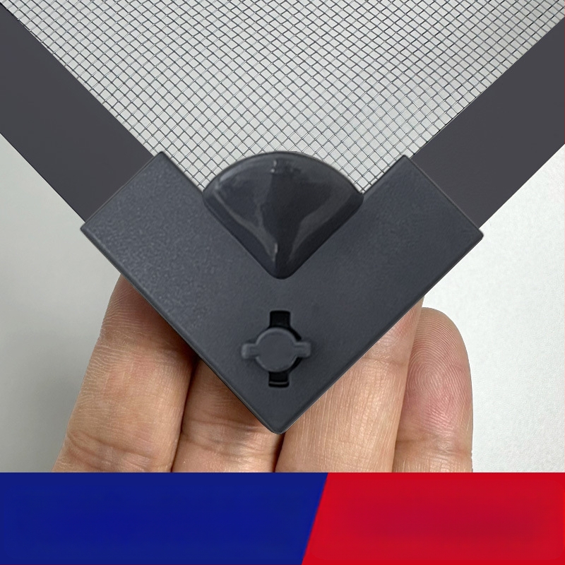 Magnetická neviditeľná sieť do dverí proti komárom, s samolepiacim uzáverom a dekoratívnou magnetickou lištou – bez vŕtania