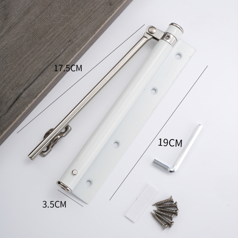 Zatvárač dverí z nerezovej ocele s hydraulickým tlmičom — automatický, ľahký, moderný minimalistický dizajn pre domové alebo hotelové dvere.