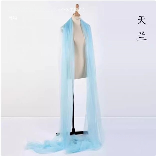 Hanfu klasický tanečný šál s sieťkou, dĺžka 4 m