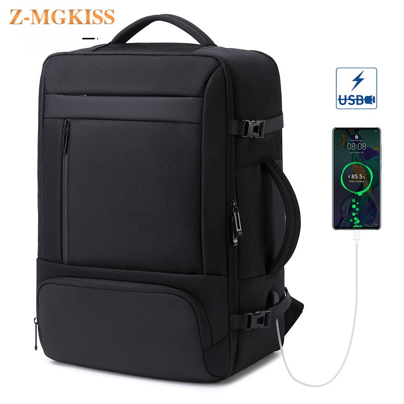 Z-MGKISS Batoh na laptop 16 palcov pre obchodné cestovanie, veľká kapacita, Oxford látka, USB port