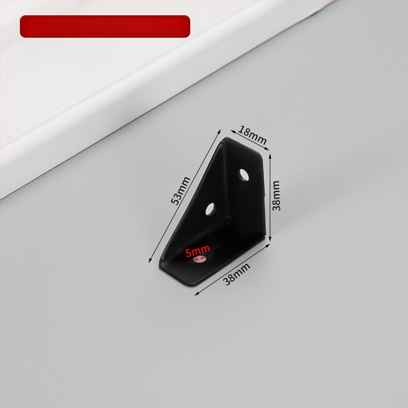 Suport de colț fix pe trei fețe, braț îngroșat la 90° pentru dulapuri și paturi – accesorii hardware
