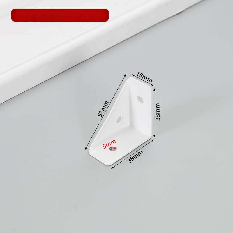 Suport de colț fix pe trei fețe, braț îngroșat la 90° pentru dulapuri și paturi – accesorii hardware
