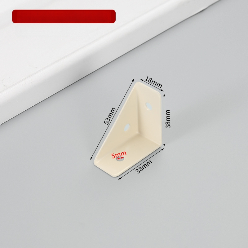 Suport de colț fix pe trei fețe, braț îngroșat la 90° pentru dulapuri și paturi – accesorii hardware