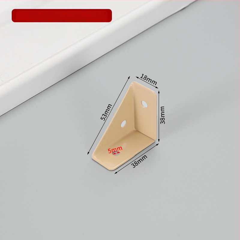 Suport de colț fix pe trei fețe, braț îngroșat la 90° pentru dulapuri și paturi – accesorii hardware