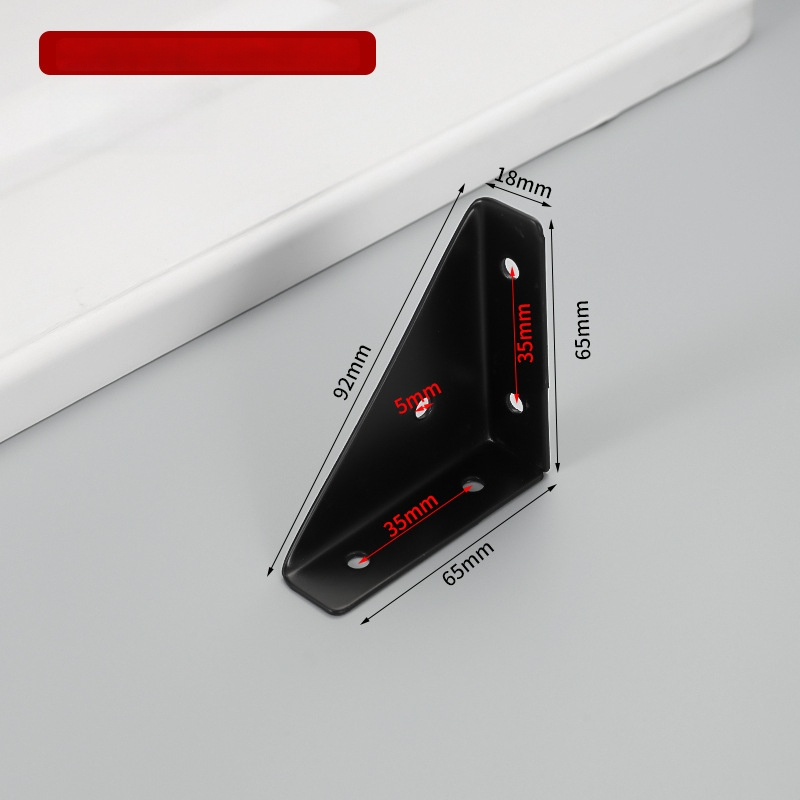 Suport de colț fix pe trei fețe, braț îngroșat la 90° pentru dulapuri și paturi – accesorii hardware