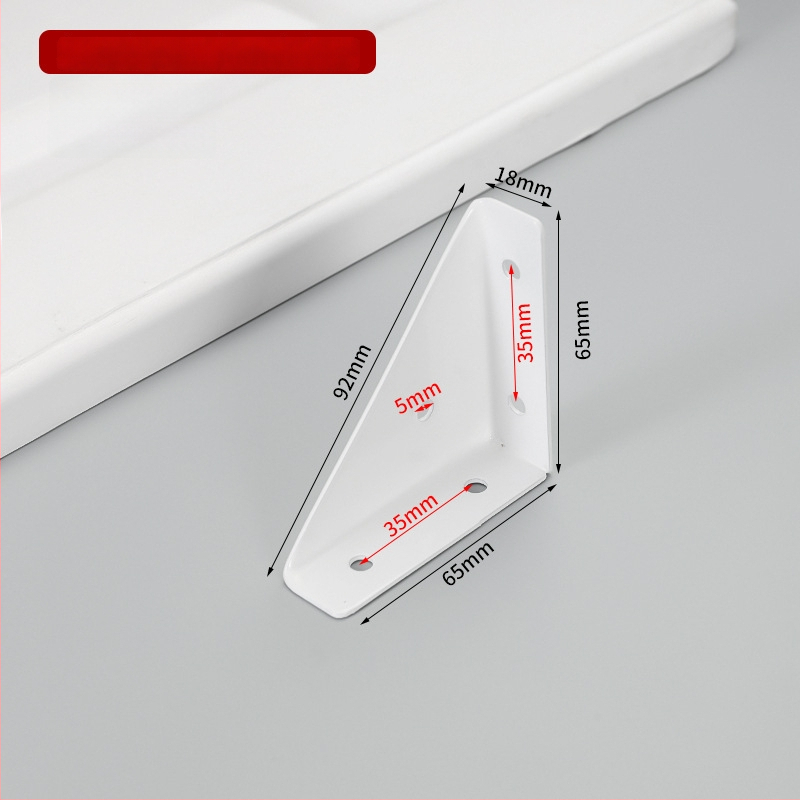 Suport de colț fix pe trei fețe, braț îngroșat la 90° pentru dulapuri și paturi – accesorii hardware