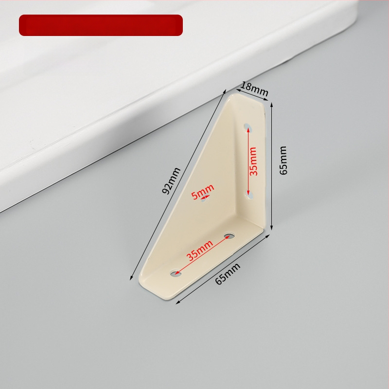 Suport de colț fix pe trei fețe, braț îngroșat la 90° pentru dulapuri și paturi – accesorii hardware