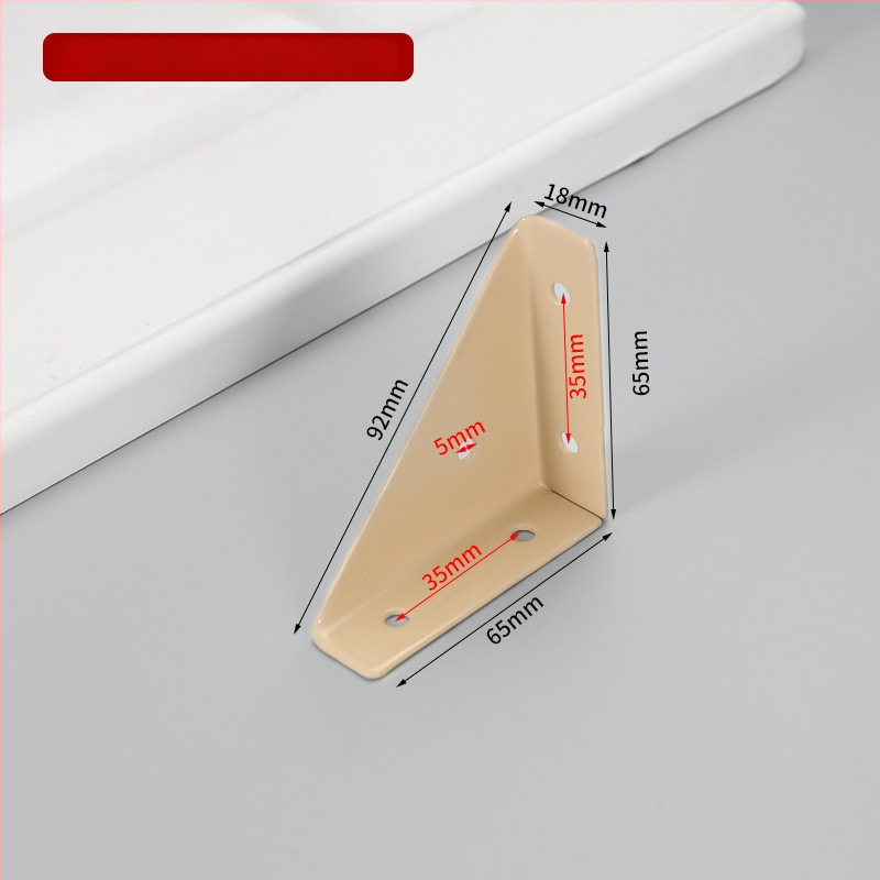 Suport de colț fix pe trei fețe, braț îngroșat la 90° pentru dulapuri și paturi – accesorii hardware