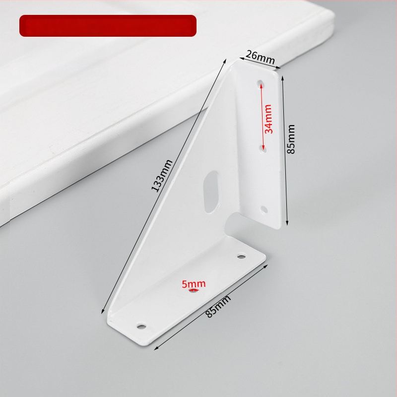 Suport de colț fix pe trei fețe, braț îngroșat la 90° pentru dulapuri și paturi – accesorii hardware