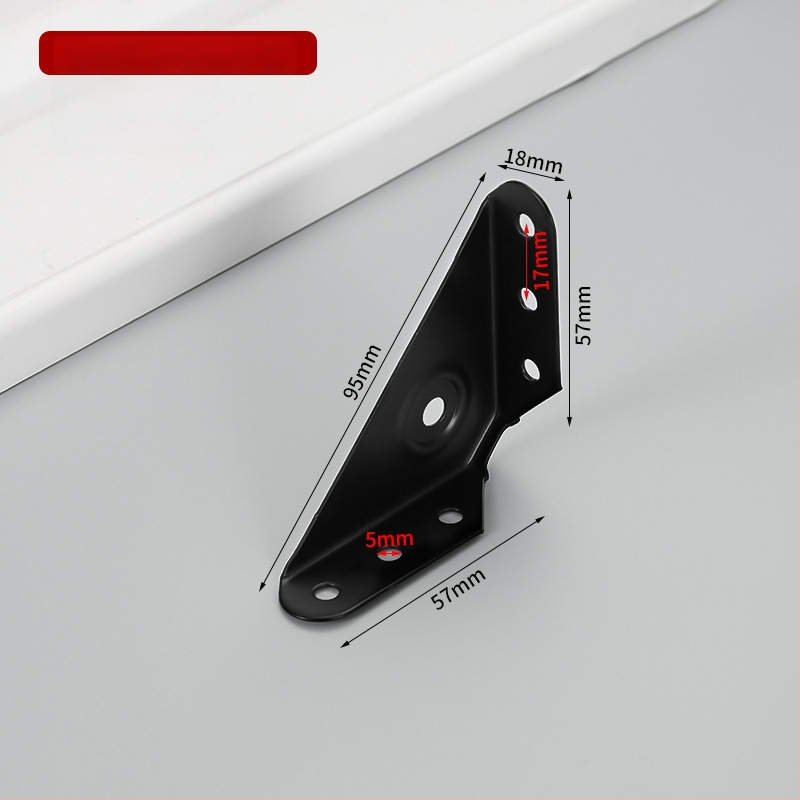 Suport de colț fix pe trei fețe, braț îngroșat la 90° pentru dulapuri și paturi – accesorii hardware