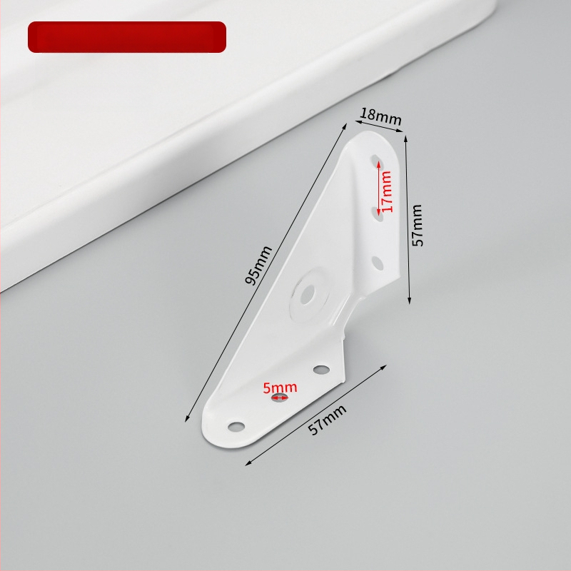 Suport de colț fix pe trei fețe, braț îngroșat la 90° pentru dulapuri și paturi – accesorii hardware