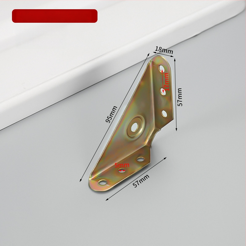 Suport de colț fix pe trei fețe, braț îngroșat la 90° pentru dulapuri și paturi – accesorii hardware