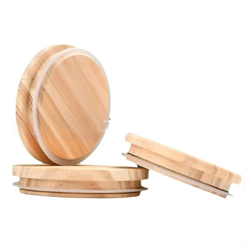 Capac de cană din lemn – minimalist, din pin, capace sigilate pentru căni de diferite dimensiuni