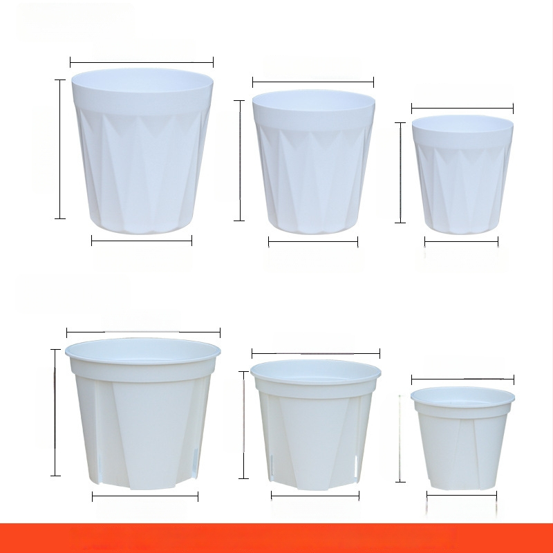 Set de ghivece plastice hidroponice — auto-udare, controlul rădăcinilor, design simplu pentru uz casnic, set Qingshan