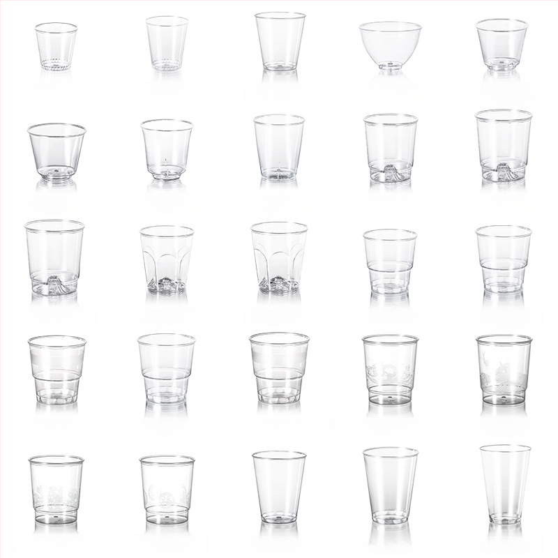 Bol de unică folosință din plastic transparent, rezistent, 300 ml, rotund, 112×50×48 mm