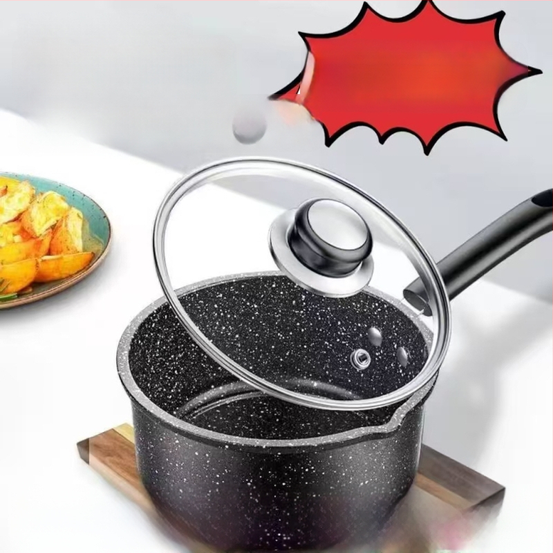 Oală Maifan pentru lapte, oală antiaderentă groasă pentru hrana pentru sugari, supă și mic dejun, 16–20 cm