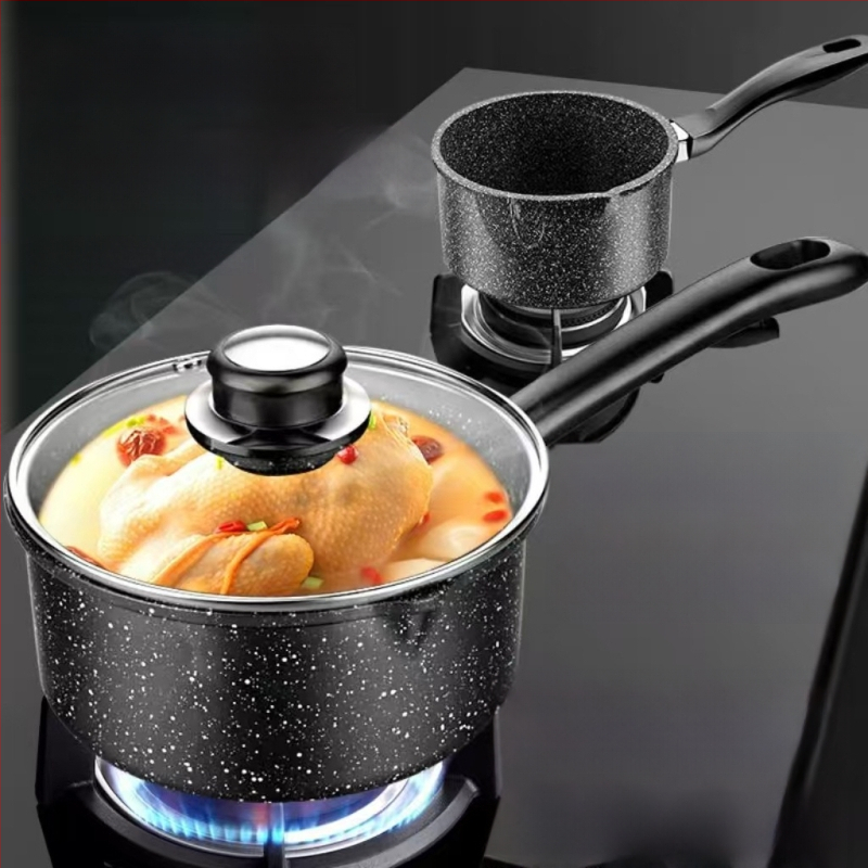 Oală Maifan pentru lapte, oală antiaderentă groasă pentru hrana pentru sugari, supă și mic dejun, 16–20 cm