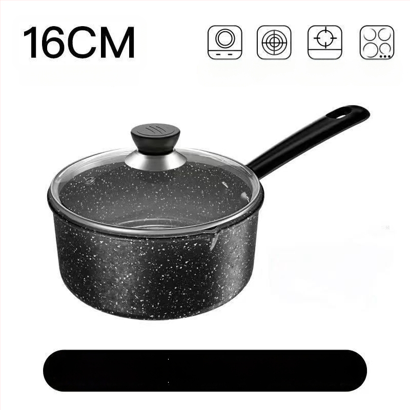 Oală Maifan pentru lapte, oală antiaderentă groasă pentru hrana pentru sugari, supă și mic dejun, 16–20 cm