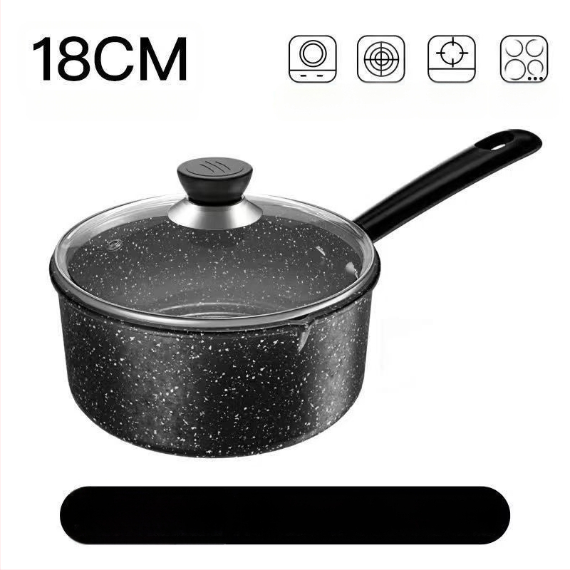 Oală Maifan pentru lapte, oală antiaderentă groasă pentru hrana pentru sugari, supă și mic dejun, 16–20 cm