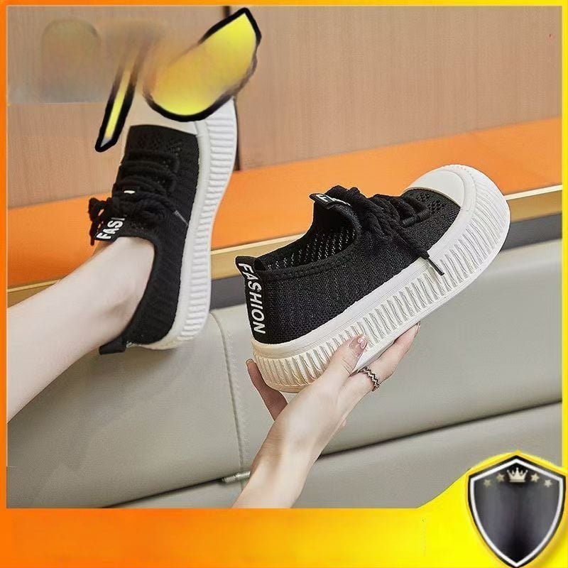 Ženske mrežaste tenisice za ljeto, prozračne, slip-on, s debelim potplatom