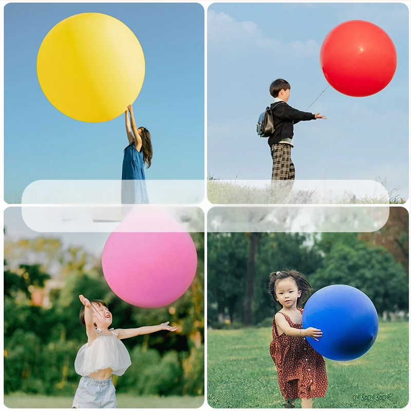 Balon mare 36 inch din latex gros, pentru exterior, parcuri și gazon, jucărie pentru copii, rezistent la explozie