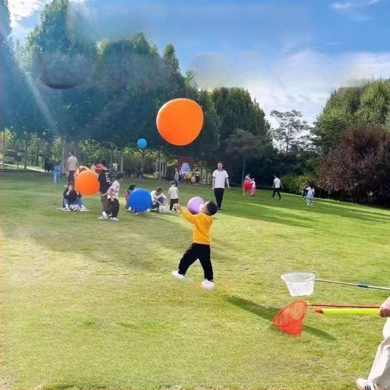 Balon mare 36 inch din latex gros, pentru exterior, parcuri și gazon, jucărie pentru copii, rezistent la explozie