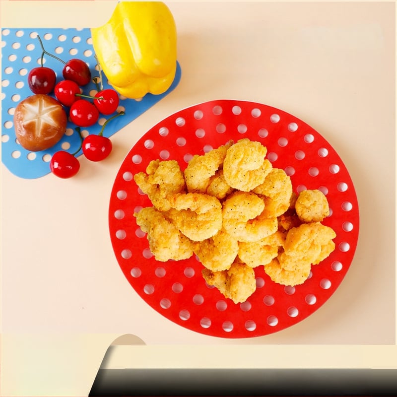 Covoraș din silicon pentru air fryer, de calitate alimentară, reutilizabil, protecție împotriva arsurilor, izolație termică