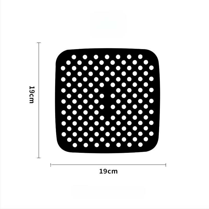 Covoraș din silicon pentru air fryer, de calitate alimentară, reutilizabil, protecție împotriva arsurilor, izolație termică