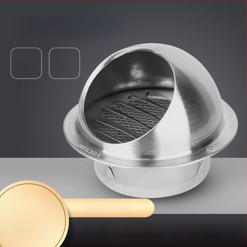 Hotă din oțel inoxidabil 304 pentru perete exterior, protecție la ploaie pentru ieșire aer 100/150 mm