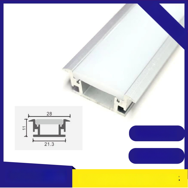 Kit canal din aluminiu pentru bandă LED rigidă, model 2010, lampă încastrată cu carcasă din aluminiu, accesorii universale de iluminat