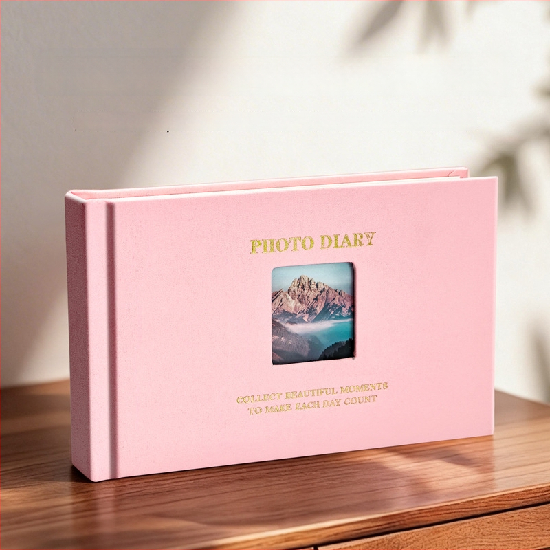 3-inčni Polaroid foto album sa prozorom, vintage platneni omot, veliki kapacitet za pohranu fotografija, za parove, prijatelje i uspomene na maturu
