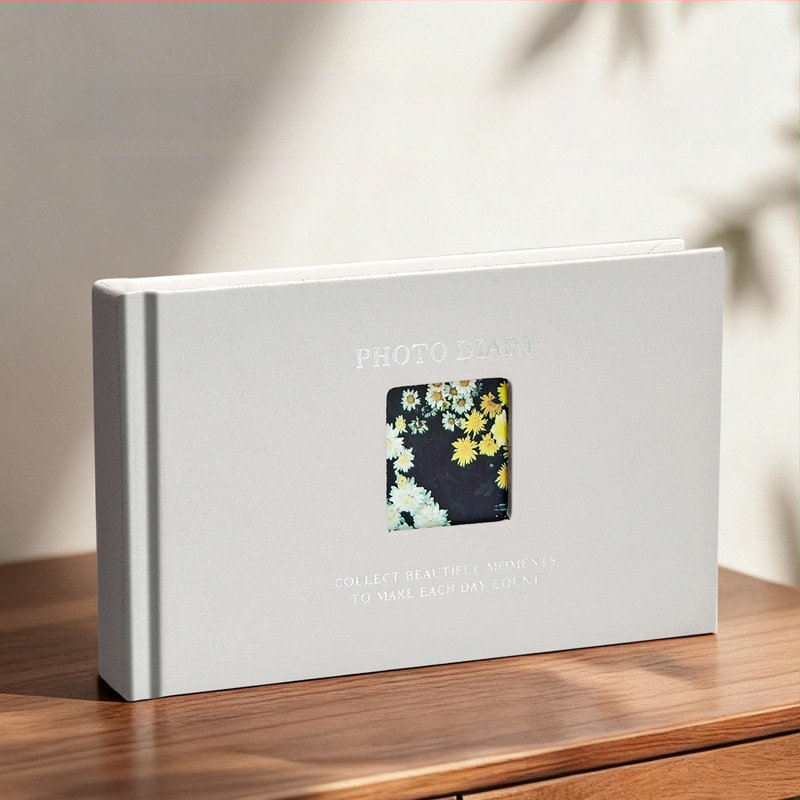 3-inčni Polaroid foto album sa prozorom, vintage platneni omot, veliki kapacitet za pohranu fotografija, za parove, prijatelje i uspomene na maturu
