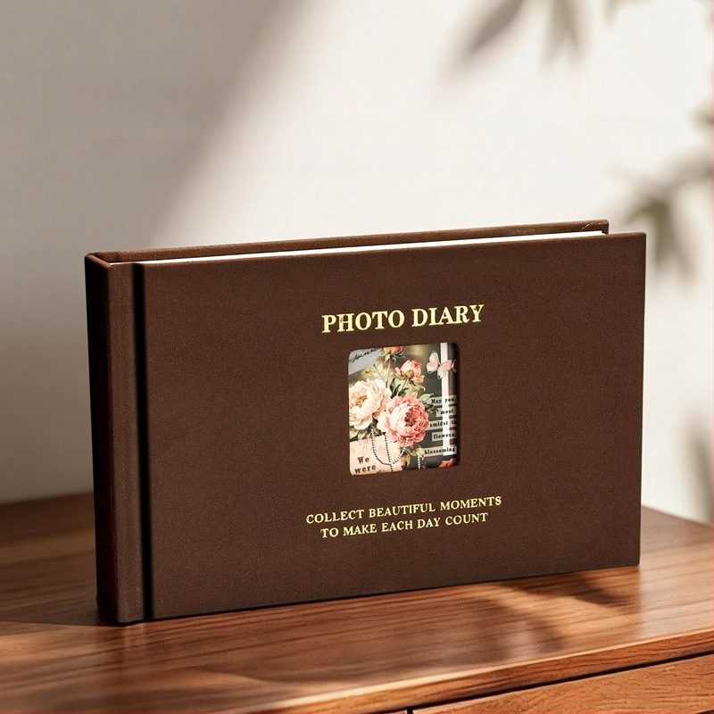 3-inčni Polaroid foto album sa prozorom, vintage platneni omot, veliki kapacitet za pohranu fotografija, za parove, prijatelje i uspomene na maturu