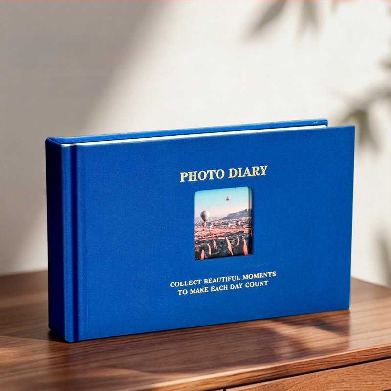3-inčni Polaroid foto album sa prozorom, vintage platneni omot, veliki kapacitet za pohranu fotografija, za parove, prijatelje i uspomene na maturu