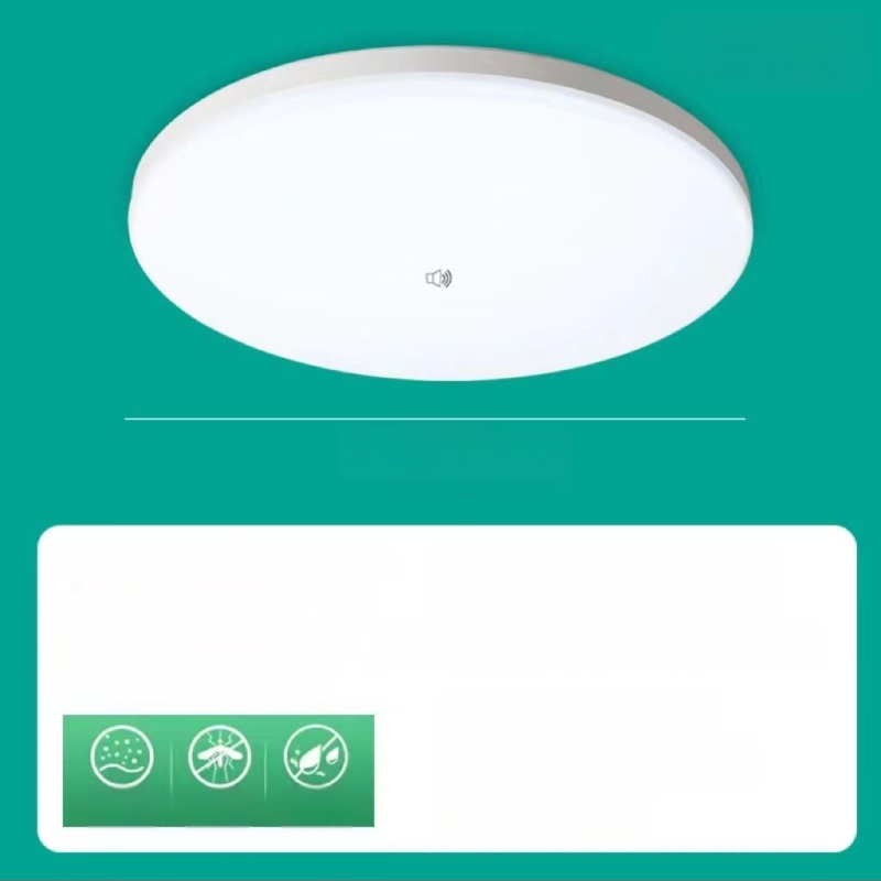 LED mozgásérzékelős mennyezeti lámpa a lépcsőházhoz és a folyosóra, infravörös érzékelővel és hangvezérléssel