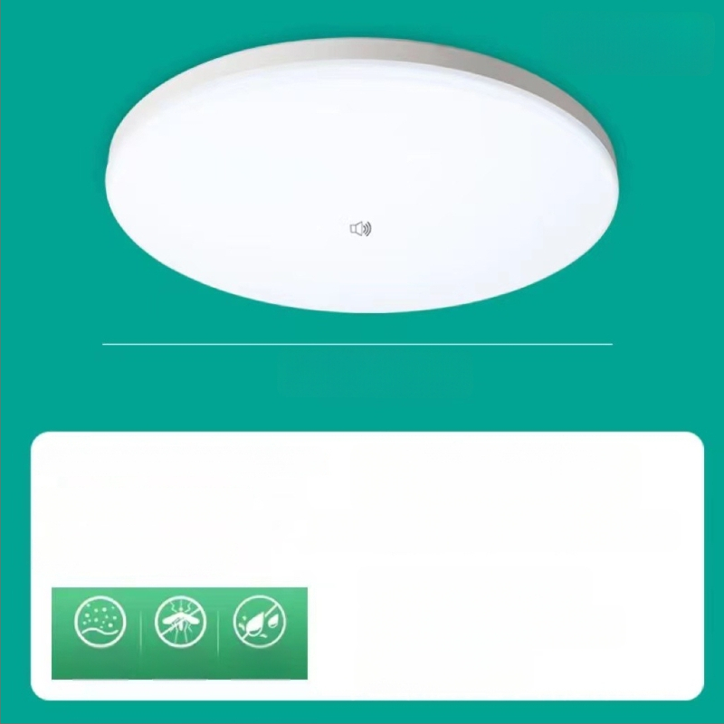 LED mozgásérzékelős mennyezeti lámpa a lépcsőházhoz és a folyosóra, infravörös érzékelővel és hangvezérléssel