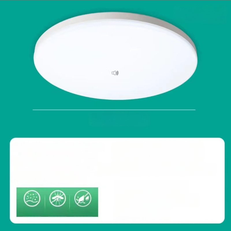 LED mozgásérzékelős mennyezeti lámpa a lépcsőházhoz és a folyosóra, infravörös érzékelővel és hangvezérléssel