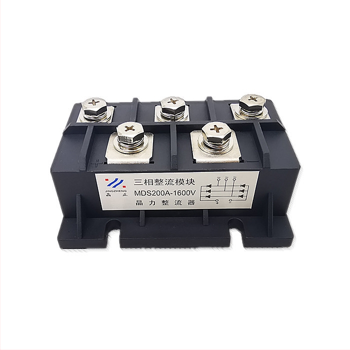 MDS200A1600V trojfázový usmerňovací mostový modul pre elektroplating a elektrolyzu, 200 A, 1600 V, 5 pinov