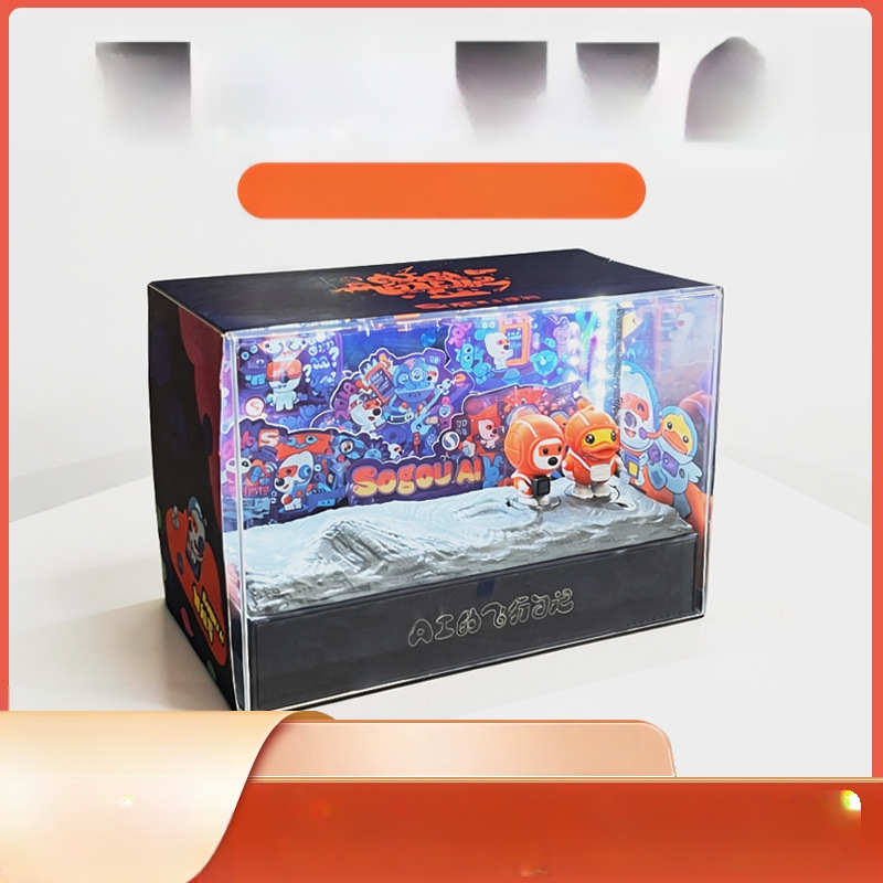 Akrilna kutija za izlaganje, prozirna akril kutija, stalak za blind box, vitrina za figurice, prilagođena obrada