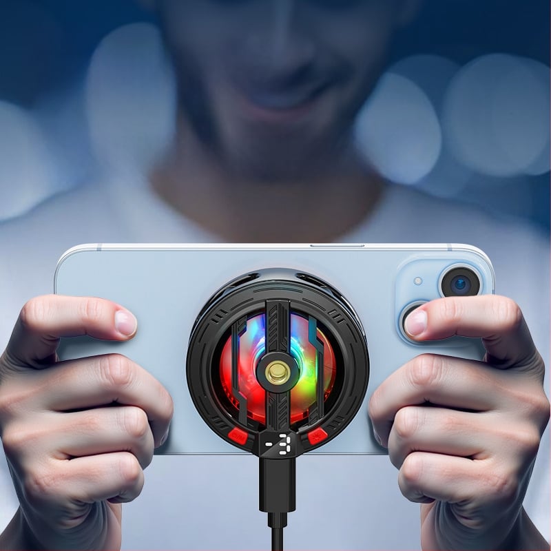 Răcitor pentru telefon cu clips magnetic, răcire pe bază de semiconductori, tehnologie Ice-Seal, pentru gaming și streaming, compatibil cu tablete.