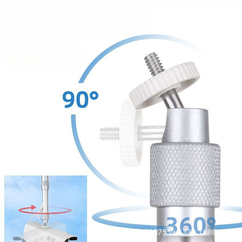 Crna zidna nosač za kamere i projektore, univerzalno aluminijsko legura, 360° rotacija, kompaktan oblik