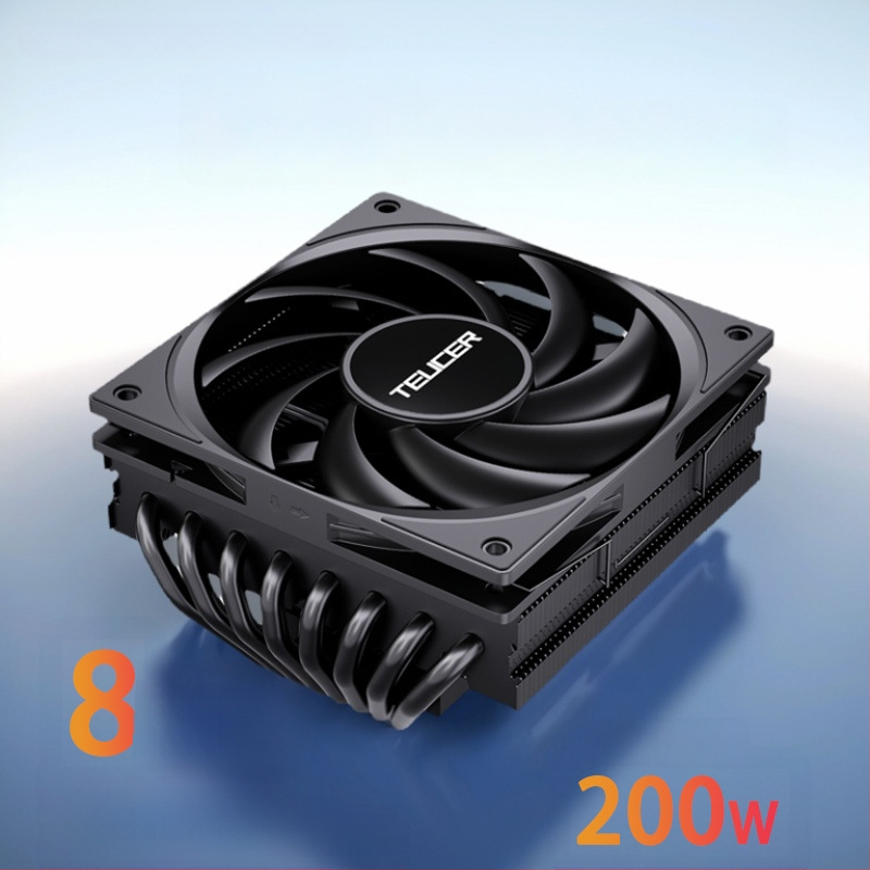 UT75-8 CPU hladnjak s 8 toplinskih cijevi, bakar-aluminijski spoj, zračno hlađenje, tih rad