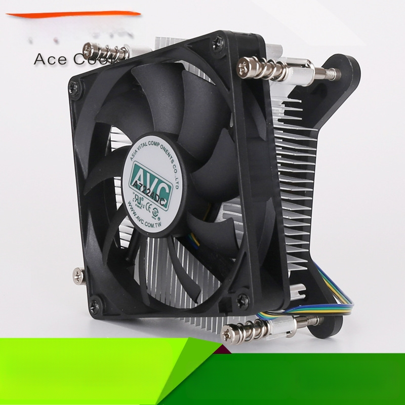 1U CPU hladnjak za sockete 1150/1151/1155/1156, HTPC ultra-tanko kućište, bakreno jezgro, mali ventilator