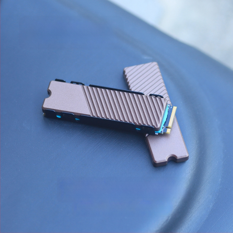 Chladić za SSD M.2 2280 NVMe, aluminijska legura, CNC obrada