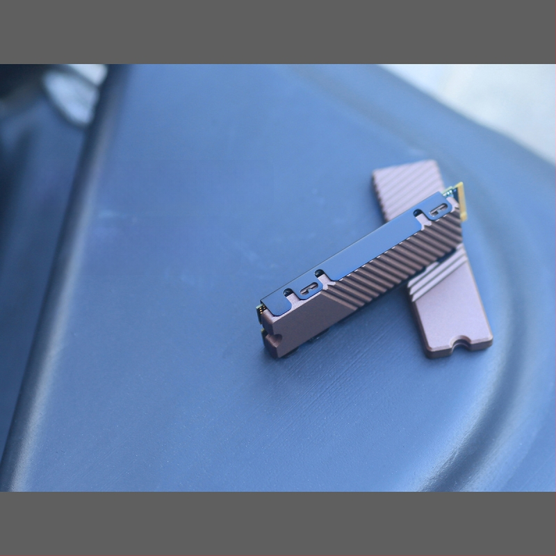 Chladić za SSD M.2 2280 NVMe, aluminijska legura, CNC obrada